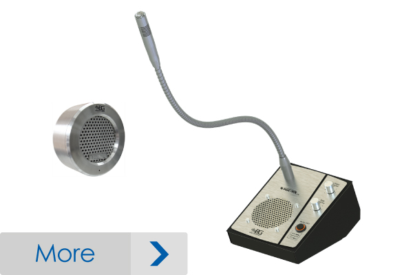 Intercom for window mounting for medium traffic environments