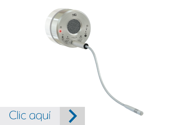 Intercomunicador  para montaje en ventanilla para tráfico alto