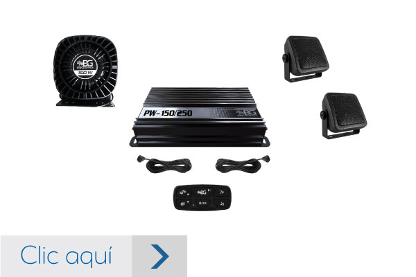 Intercomunicador para vehiculos blindados sirenas y perifoneo 150watts