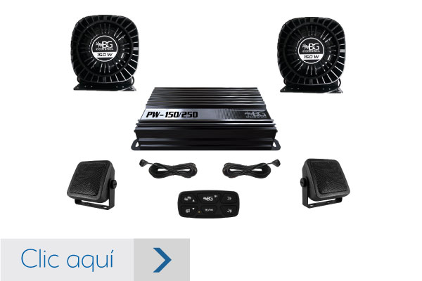 Intercomunicador para vehiculos blindados sirenas y perifoneo 250watts