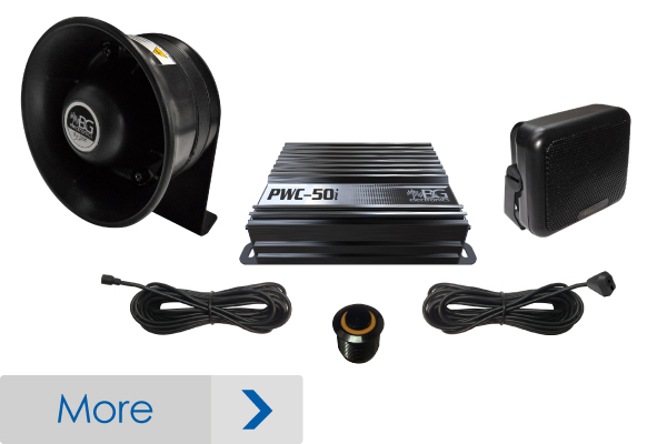 Intercomunicador sin sirenas para vehículos blindados, perifoneo de 50watts