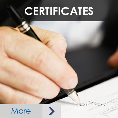 Certificates